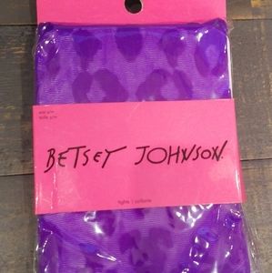 Betsey Johnson purple leopard stockings